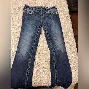 Miss Me women’s Jeans size 28 mid rise slim boot cut.